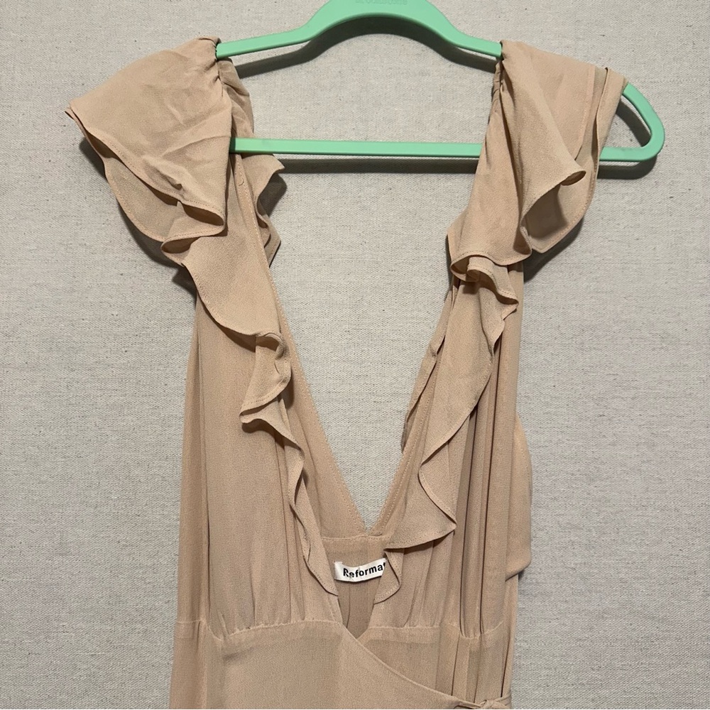 RTR Reformation Champagne Peppermint Dress - size S - Picture 5 of 8